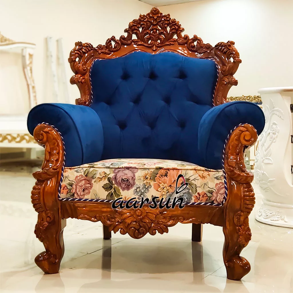 Wooden Sofa Set 5 Seater 3+1+1 view 3