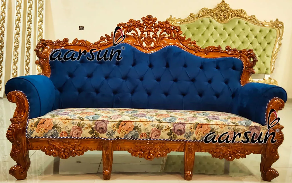 Wooden Sofa Set 5 Seater 3+1+1 view 5