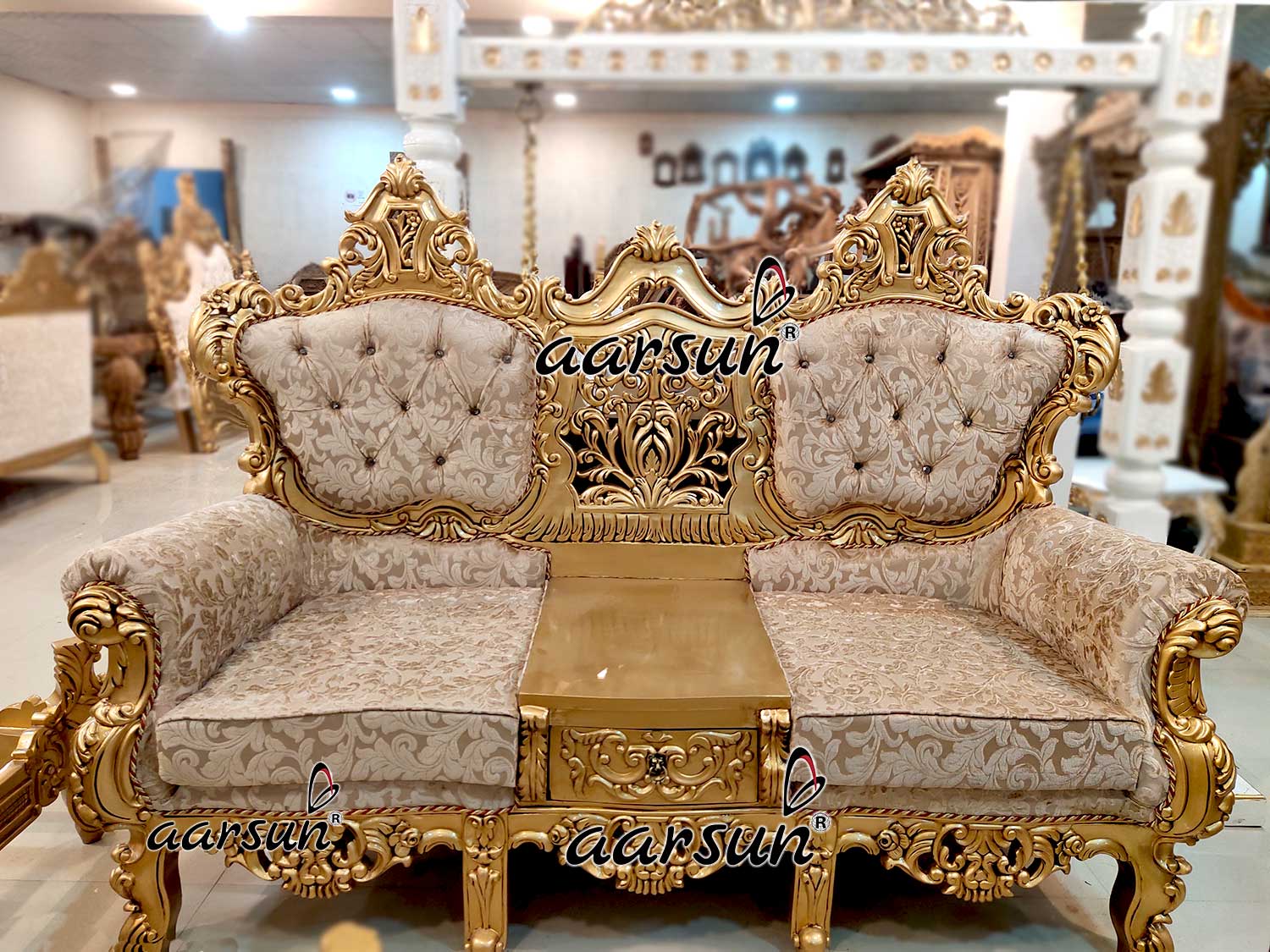 Wooden Sofa Set with Royal Finish YT-218 view 3