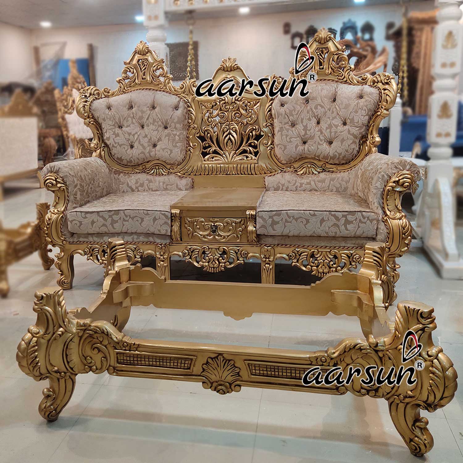 Wooden Sofa Set with Royal Finish YT-218 view 4