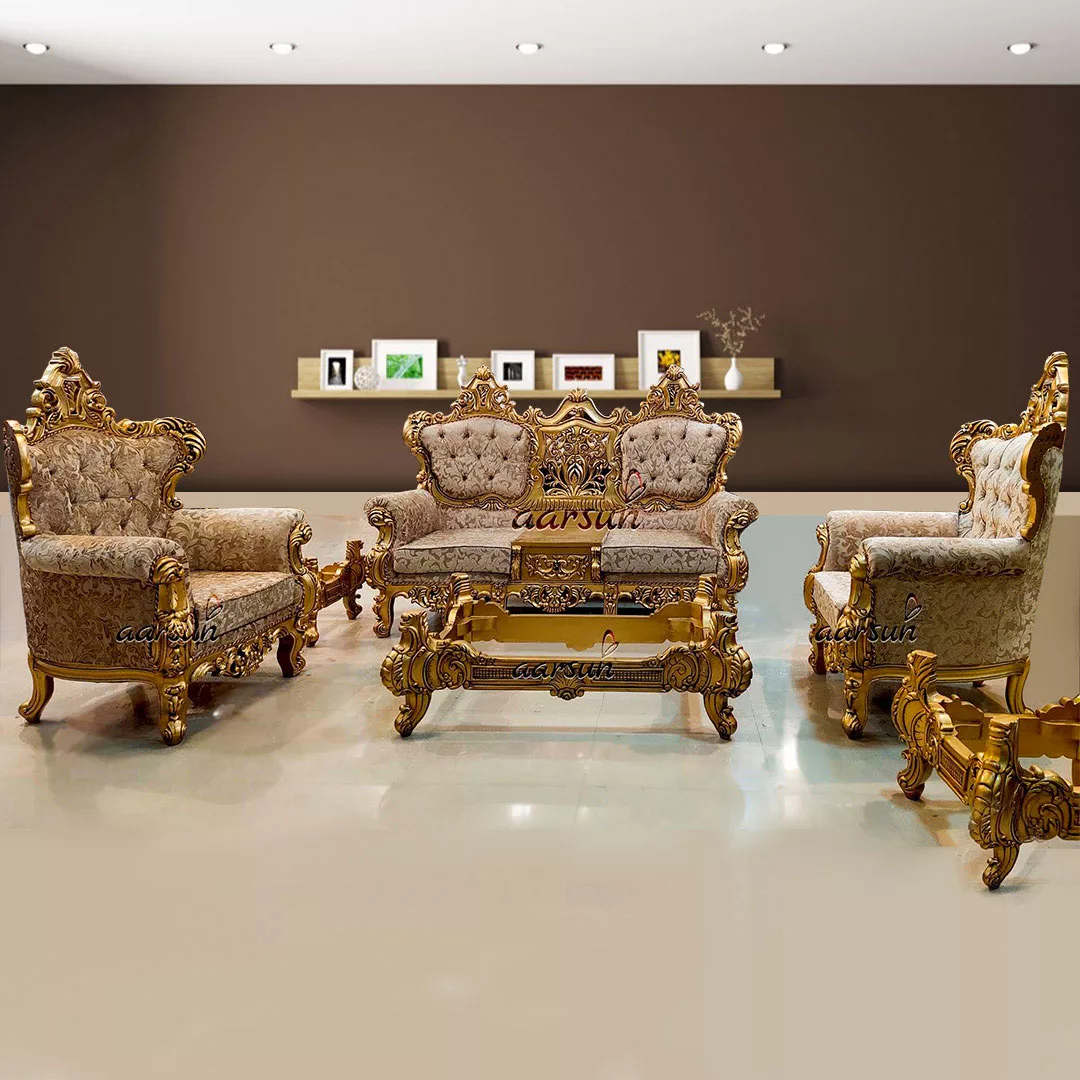 Wooden Sofa Set with Royal Finish YT-218